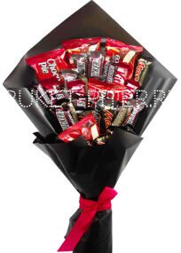 Букет с Конфетами SNICKERS и Choco Pie