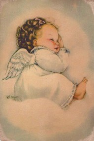 Винтажная открытка «Ангел»