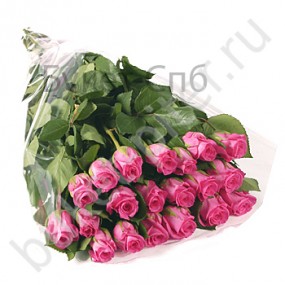Букет из 21 розовой розы