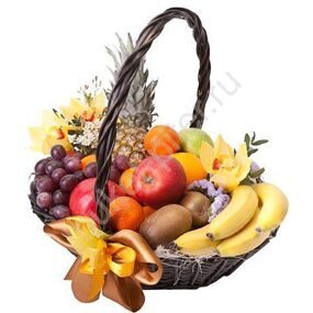 Фруктовая корзина (гранат, бананы, апельсины и др)