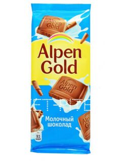 Шоколад молочный ALPEN GOLD в ассорт.