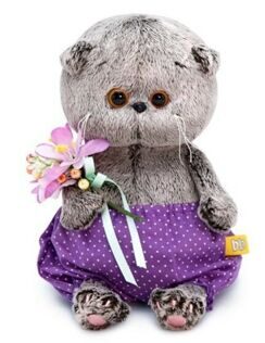 Кот Басик BABY с Подснежником