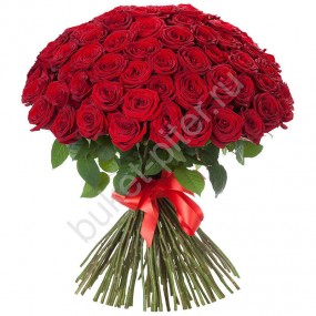 Букет из 101 Красной Розы 70см