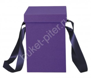 Квадратная фиолетовая коробка