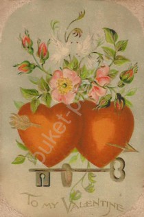 Винтажная открытка «Весна в сердцах»