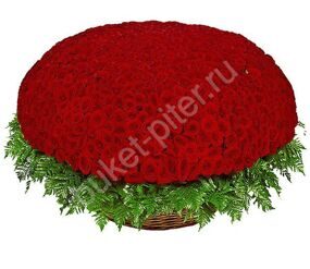 1001 Красная Роза в Корзине