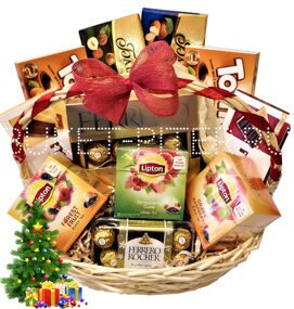 Корзиночка с Чаем и Конфетами