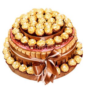 Торт из Конфет Ferrero Rocher и Merci