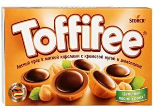 Набор конфет "Toffifee" лесной орех в мягкой карамели с кремовой нугой и шоколадом