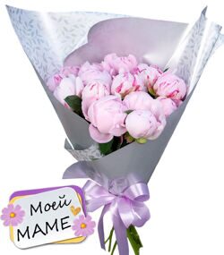 Букет с Нежными Розовыми Пионами