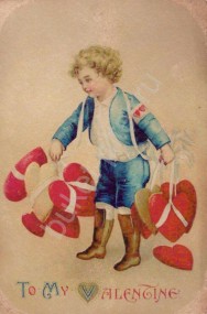 Винтажная открытка «Валентин»