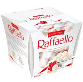 Подарок Конфеты Raffaello Раффаэлло 150гр